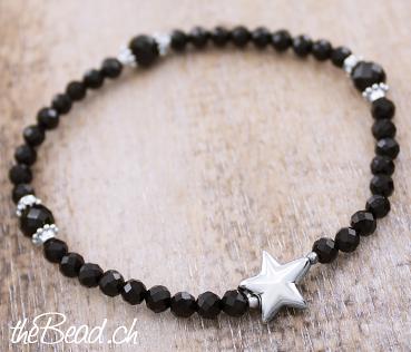 Onyx Armband mit STERNCHEN