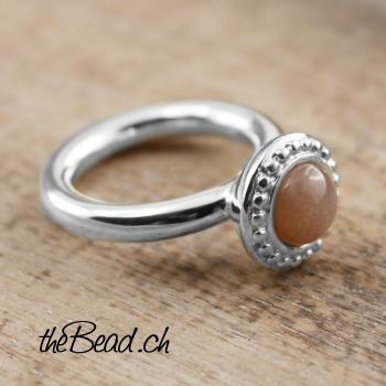 regenbogen mondstein fingerring und silberringe