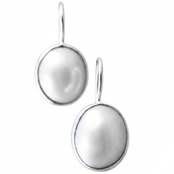 Silber Ohrhänger mit weissen PERLEN