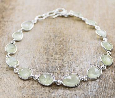 gemstone silver bracelet