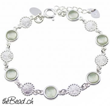 Preview: Armband MIAMI mit Prehnit Steinen Preview: Armband MIAMI mit Prehnit Steinen