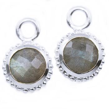 925 silver earring with labradorite