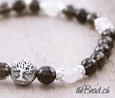 smoky quartz bracelet TREE of LIVE