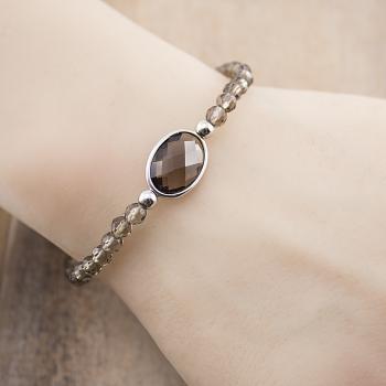 smoky quartz bracelet