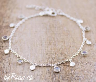 925 sterling silver beads bracelet