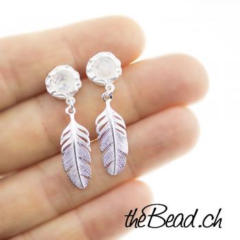 earrings with moonstone