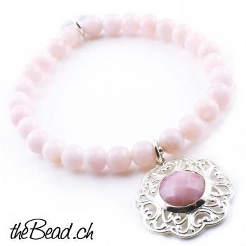 rosa andenopal armband