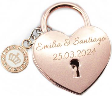 Lovelock HEART with your personal engraving