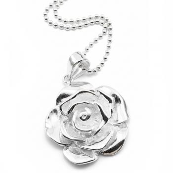 Silberkette mit ROSEN Anhänger