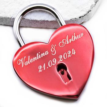 Lovelock HEART with your personal engraving