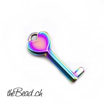 Preview: Liebes - Schloss * RAINBOW STRONG * mit Wunschgravur Preview: geschenkidee liebesschloss