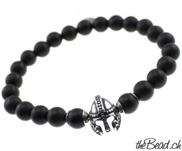 black bead bracelet