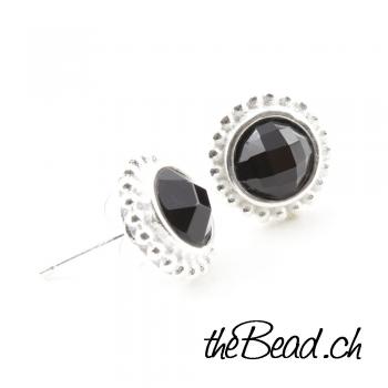 onyx earrings 925 silber