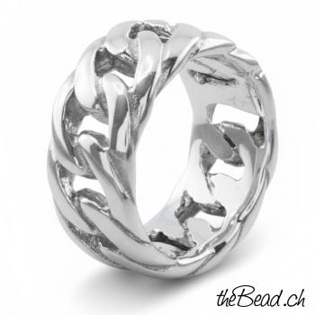 Massiver Silber Fingerring CHAIN