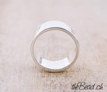 silber ring aus silber und silber ring schweizer schmuck onlineshop thebead