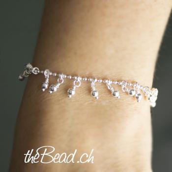 bead silver bracelet