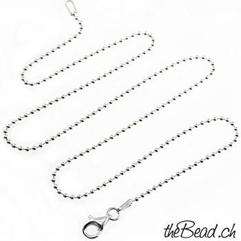 Silber Halskette - KUGELKETTE, in vielen Längen wählbar