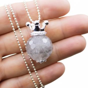 SILBERQUARZ & KRÖNCHEN Kette