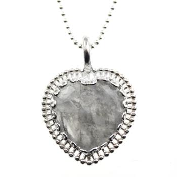 silver quarz 925 sterling silver pendant