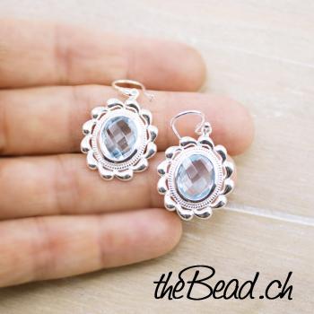 Organzasäckchen in weiss für Feder Ohrhänger schmuck onlineshop