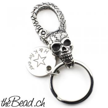 key chain skull