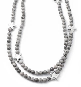 Halskette STERNE, 80 cm lang!