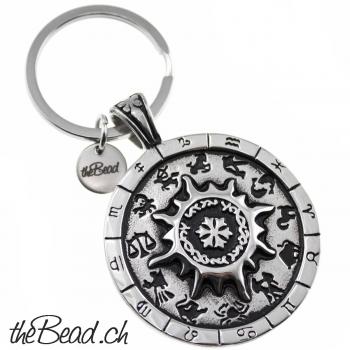 zodiak keychain with personal engraving