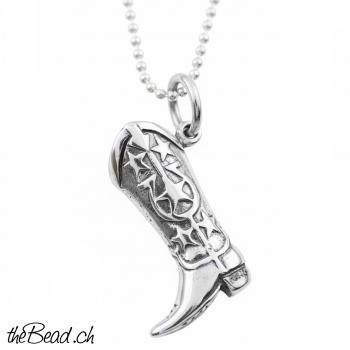 Preview: Silberhalskette mit STIEFEL Anhänger Preview: Silberhalskette mit STIEFEL Anhänger