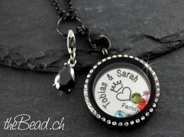 Preview: Kleiner Herz Einleger MOM für LA VIE  Medaillons Preview: Schmuck Onlineshop Geschenkideen