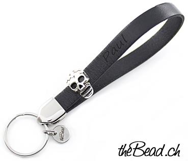 keychain with engraving SKULL