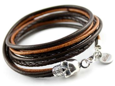 Leather Bracelet for men nice present DARK GREEN