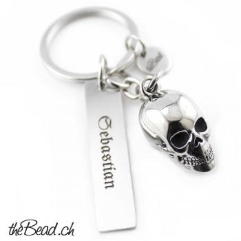 keychain skull