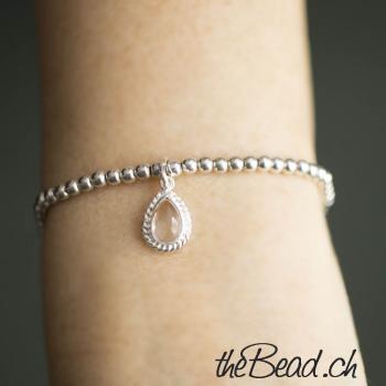 925 silver beads bracelet