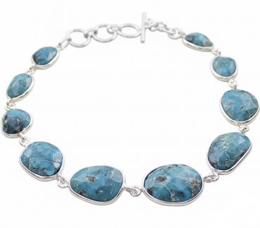 Silberarmband mit TÜRKIS Steinen