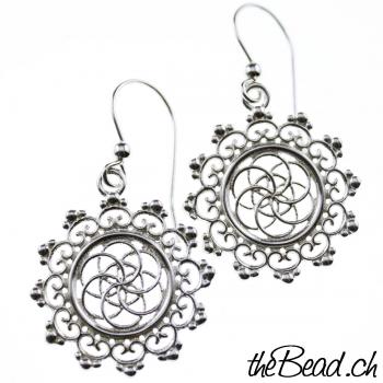 earrings 925 sterling silver MANDALA