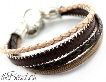 leather bracelet with pendants theBead