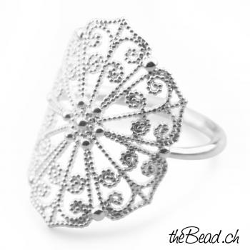 Preview: Romantisch - verspielter Silber Ring CASSY Preview: Romantisch - verspielter Silber Ring CASSY