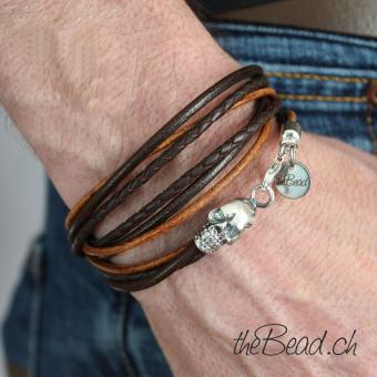 wrap bracelet with silver