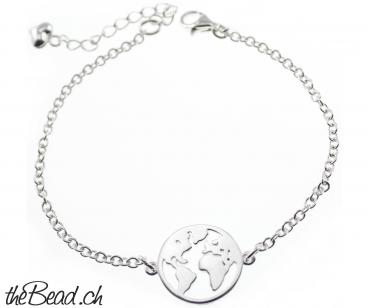 925 sterling silver earth bracelet