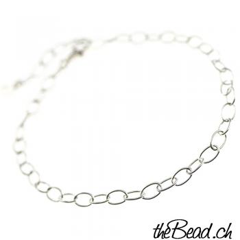 zartes Silberarmband, perfekt zum Einhängen von Charms, aus 925 Sterling Silber