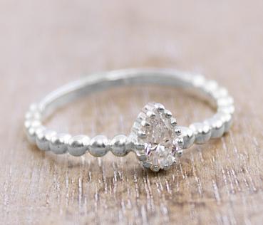 Silber Fingerring mit Zirkon