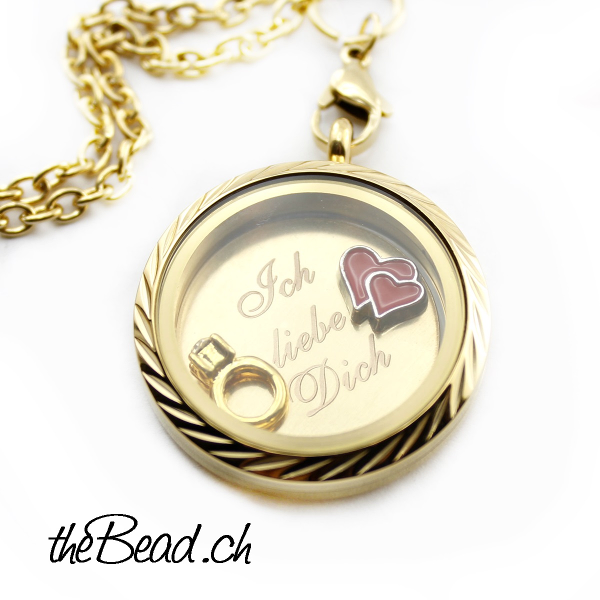 La Vie Medaillon Incl Halskette Im Set Gold Schmuck Geschenkideen Kaufen