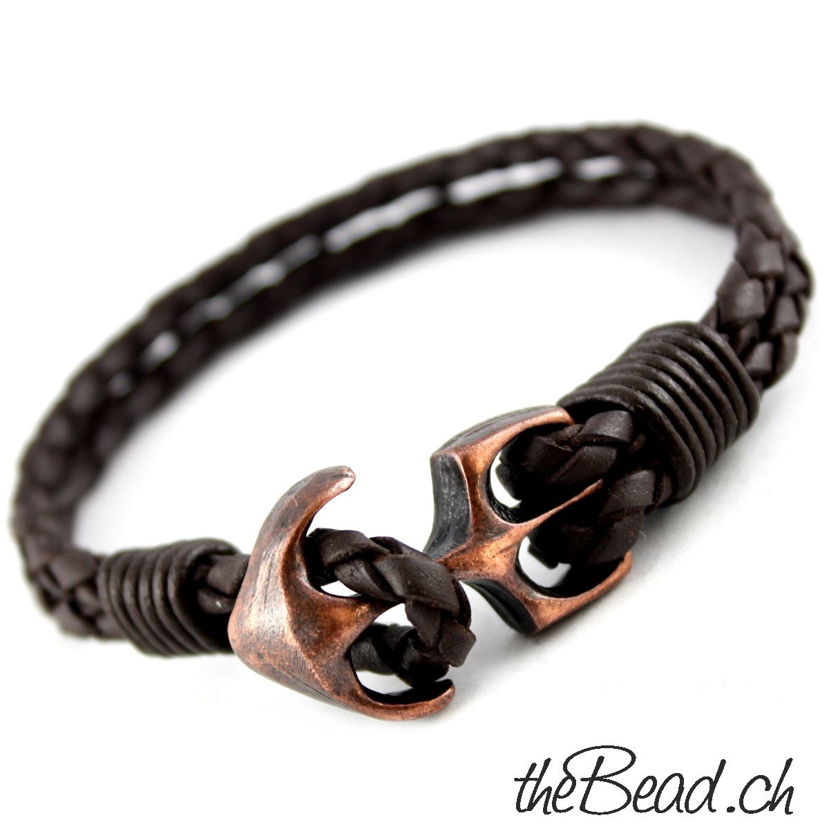 Men Bracelet Anchor In Copper Vintage Jewelry Shop