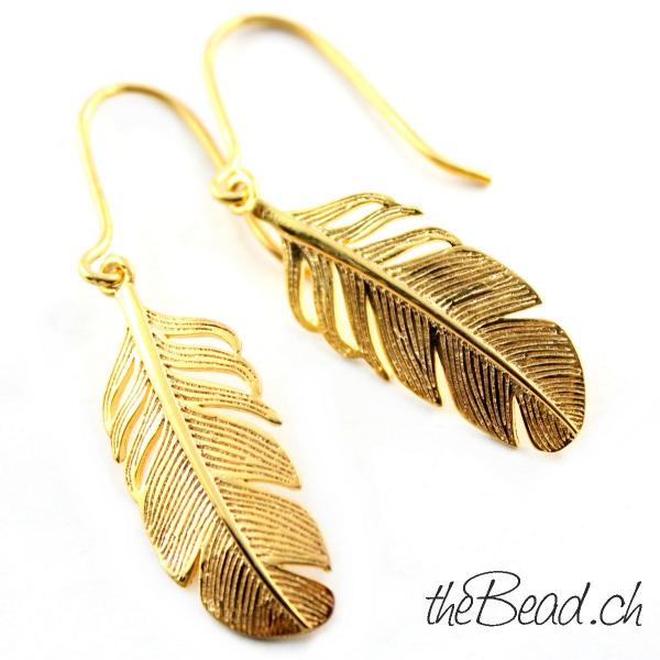925 sterling silver earrings gold plated