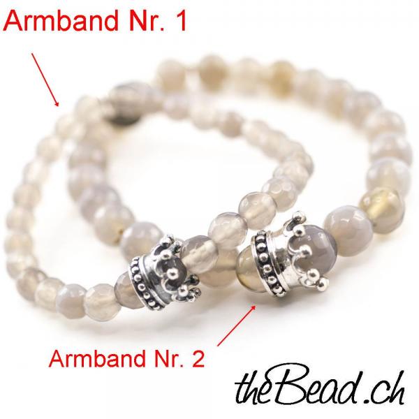 herrenarmband mit Silber verschluss