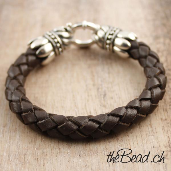 thebead men leather bracelet