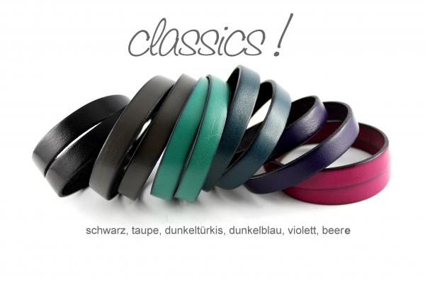 schwarzes lederarmband