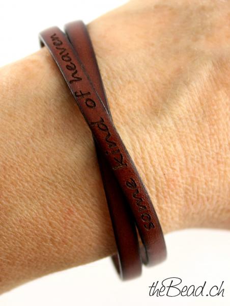 Magnetic Clasp engraved bracelet