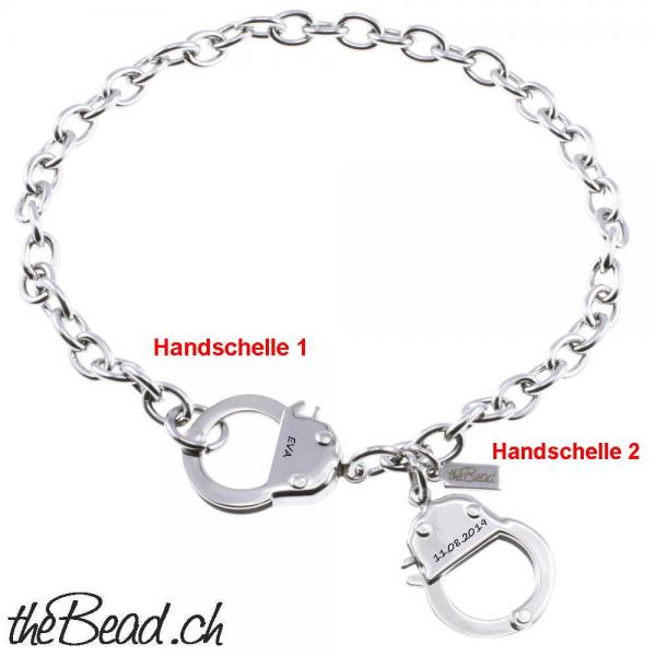 Edelstahl Handschellen Fussschmuck Kettchen  one size