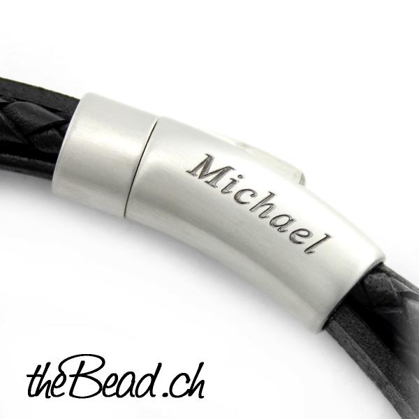 Bracelet for men in Leather